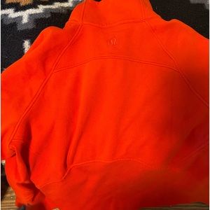 Women’s 1/4 zip scuba. Dark orange. Like new!